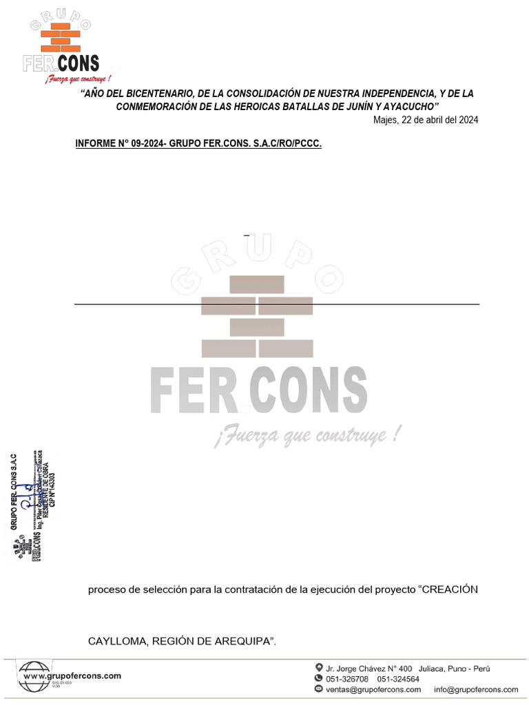 Informe 009 de Consulta Juntas | PDF