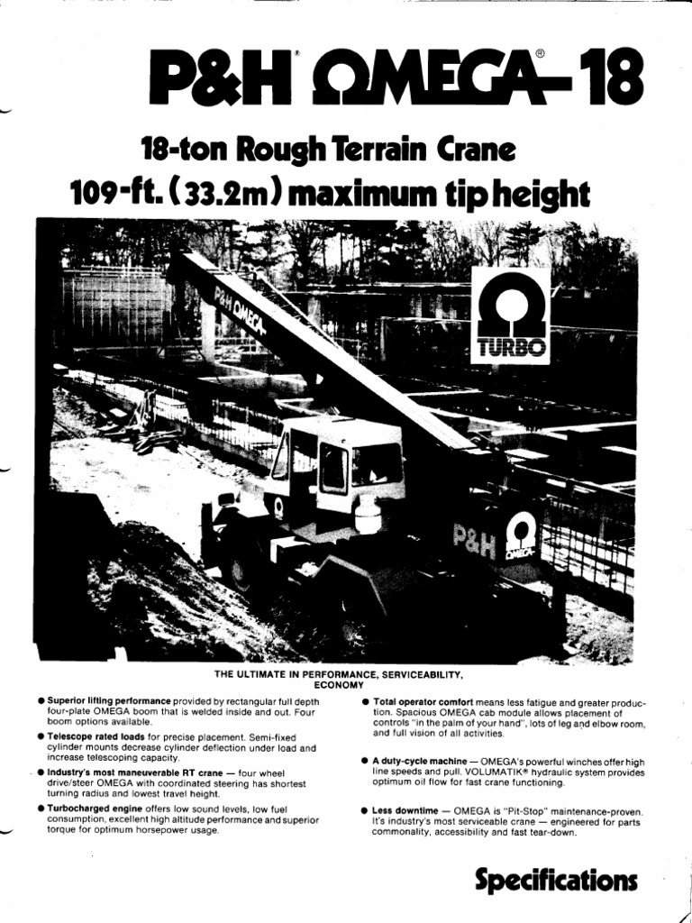 P&H OMEGA 18 | PDF