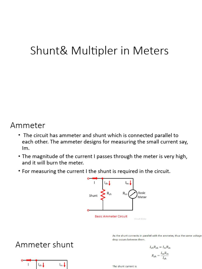 Shunt & Multiplier | PDF