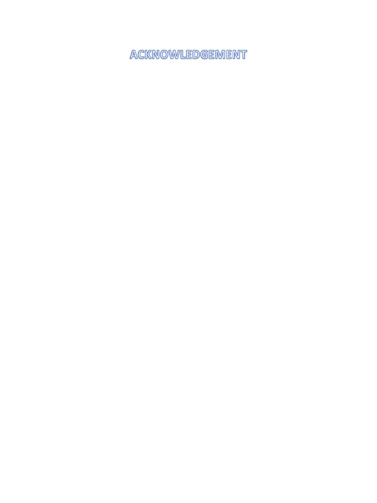 Acknowledgement | PDF
