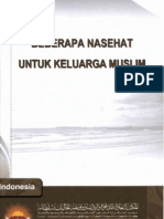 Beberapa Nasehat Untuk Keluarga Muslim