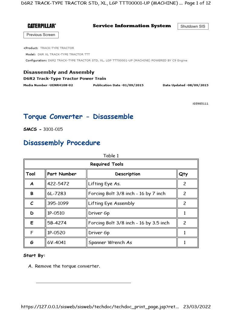 Torque Converter - Disassemble | PDF | Screw | Mechanical Engineering