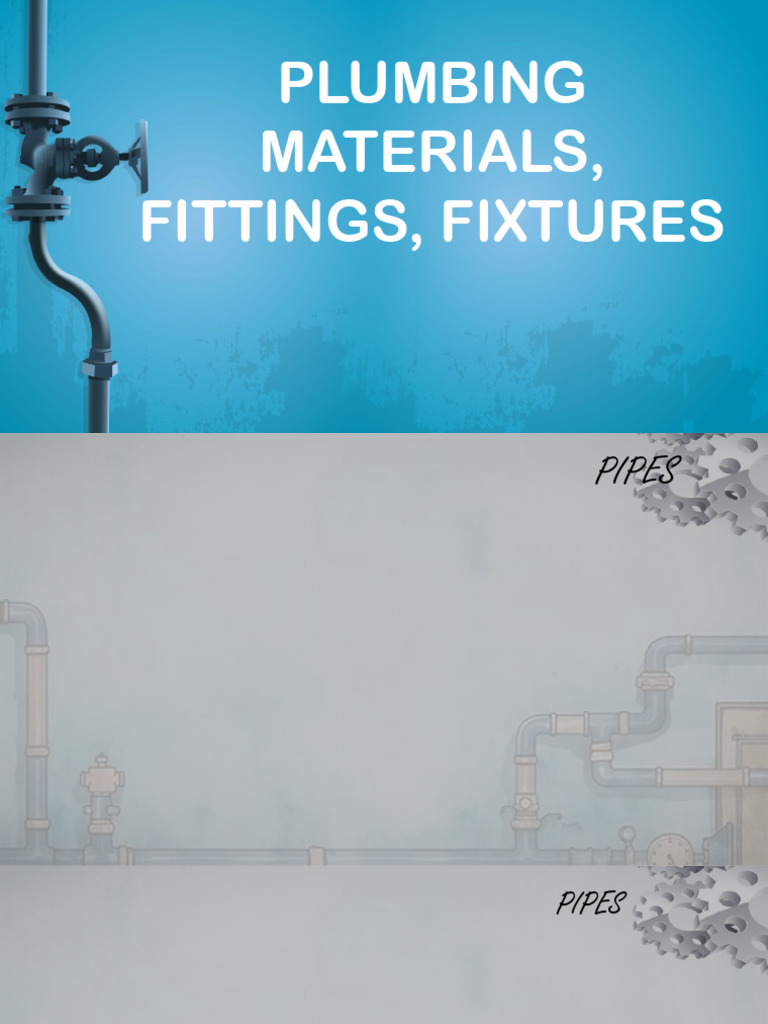 Plumbing Materials and Fixtures | PDF | Pipe (Fluid Conveyance) | Plumbing