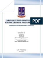 Comparative Analysis of Bangladesh National Education Policy 2000 and 2010 (Sajid Karim)