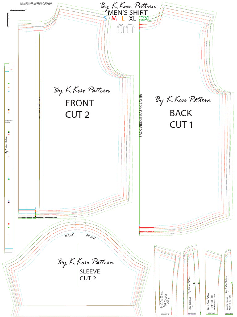 Mens Shirt a 0 Pattern | PDF | Clothing | Fashion