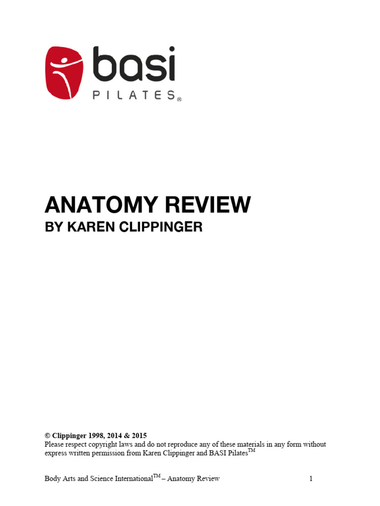 Anatomy Review-Rev11.9.15 u7SEPfu | PDF | Anatomical Terms Of Motion ...