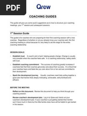 Coaching Session Guide 4