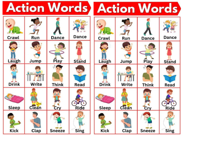 Action Words | PDF