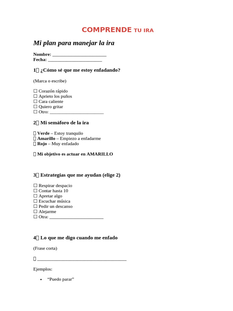 Comprende Tu Ira | PDF