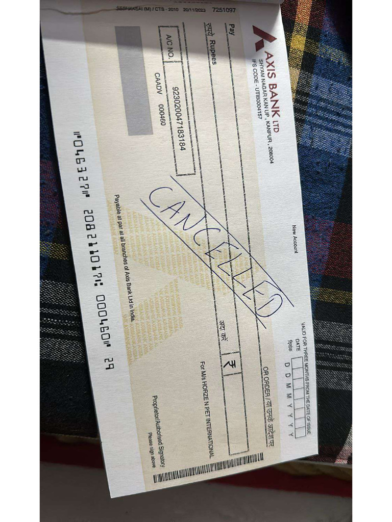 Cheque | PDF