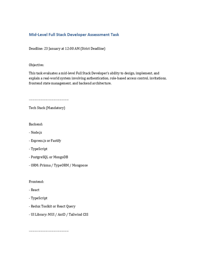 Suhas Full Stack Task | PDF | Computing | Software Engineering