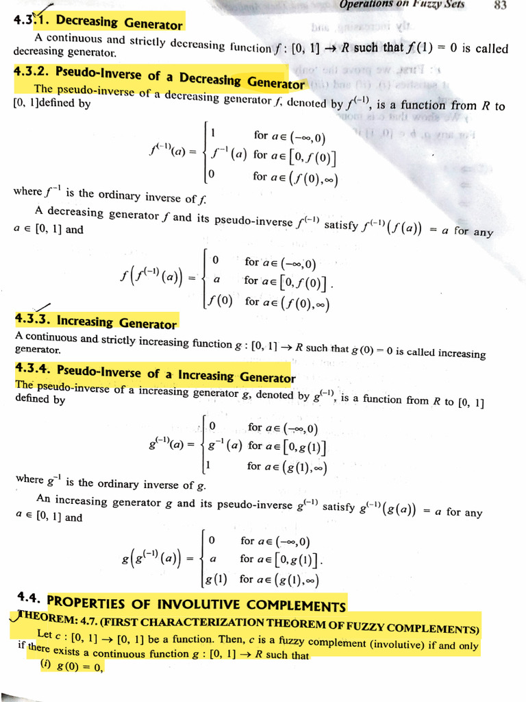 CH 4 Op of Fs Theory 2 1 | PDF | Function (Mathematics) | Monotonic ...
