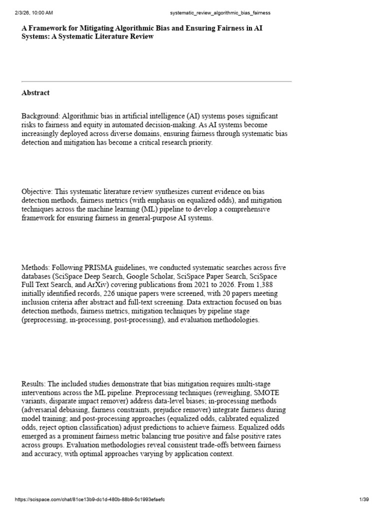 Mitigating Algorithmic Bias | PDF | Artificial Intelligence ...