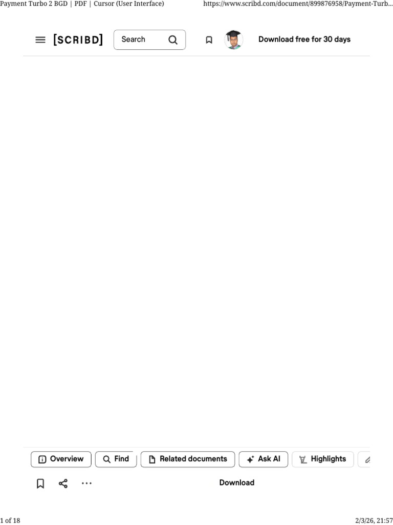 Payment Turbo 2 BGD - PDF - Cursor (User Interface) | PDF | Cursor ...