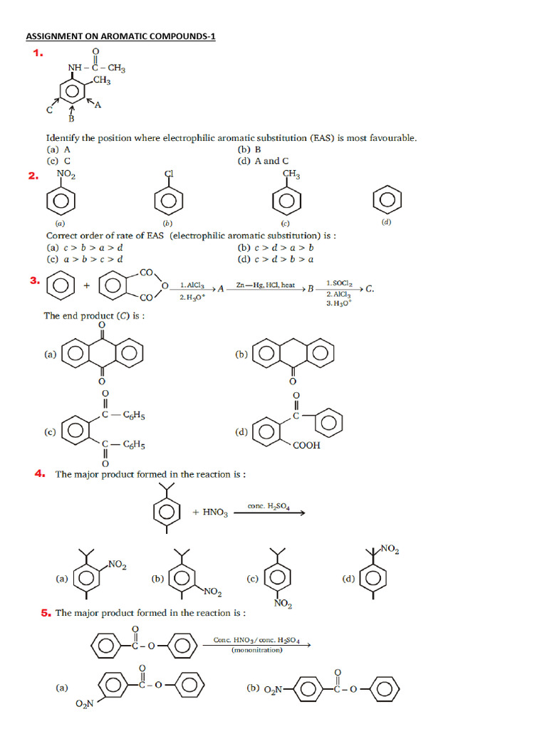 Cpp-21 Aromatic Compounds | PDF