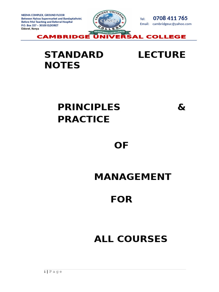 Principles &practice of Management | PDF | Marketing | Strategic Management