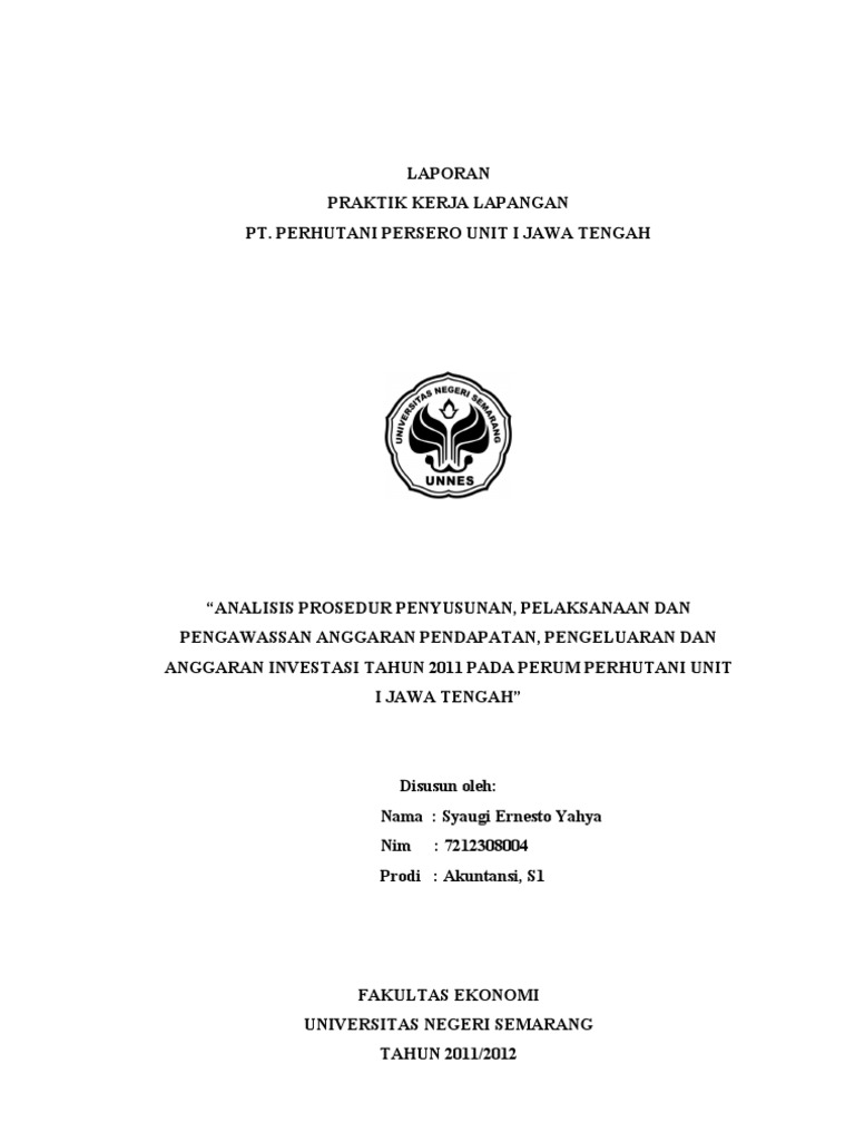 Judul Laporan Pkl Manajemen Pemasaran Seputar Laporan