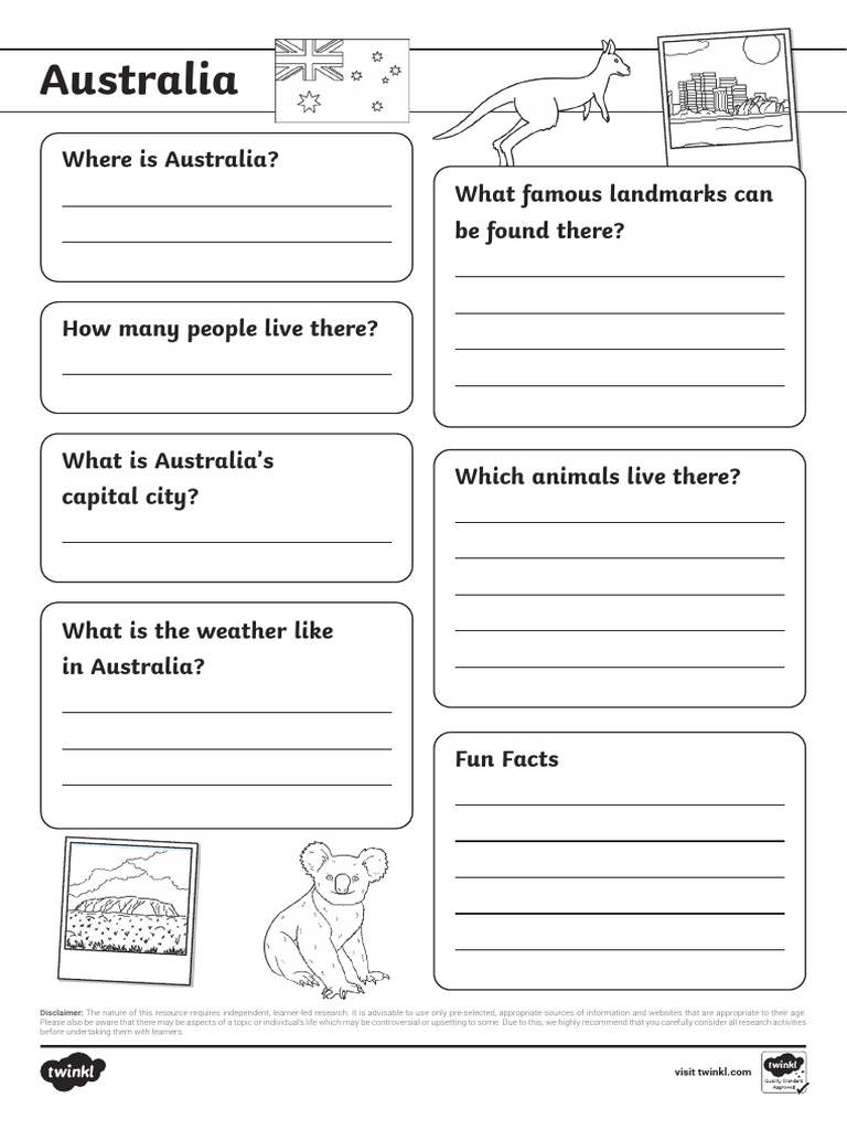 twinkl australia-fact-file-template-eco-black-and-white.pdf_ver_1 | PDF
