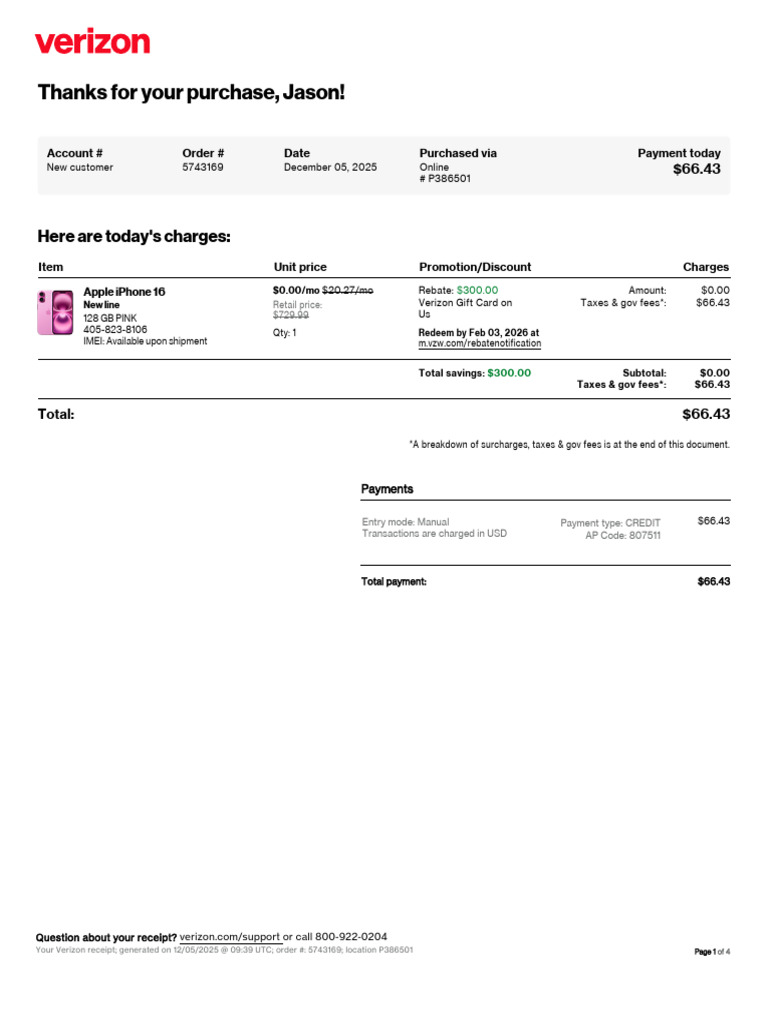 Purchase Receipt | PDF | Fee | Receipt