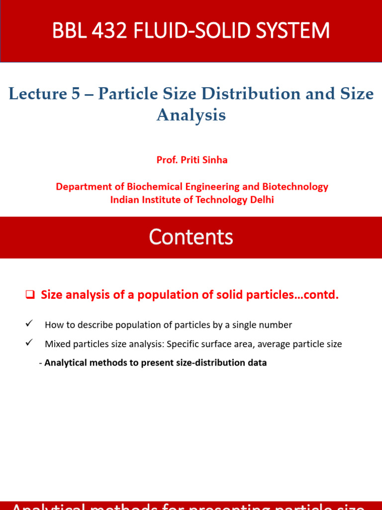 Lecture5-6_Particle Characterization_Tutorial_15Jan24 (1) | PDF ...