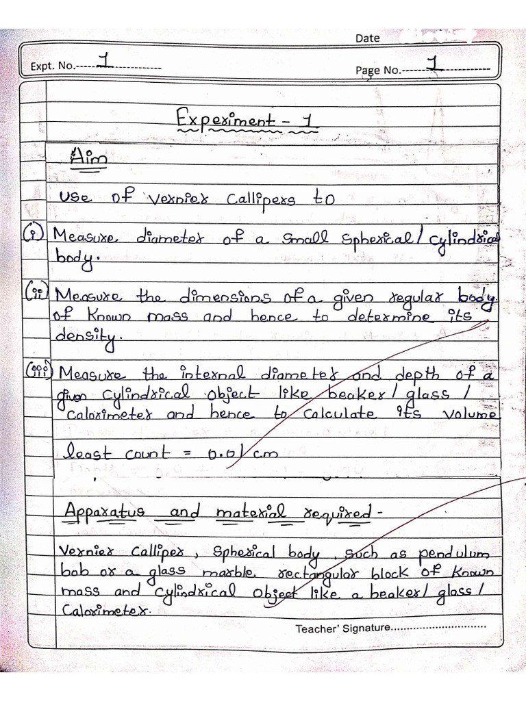 Experiment 1 Physics | PDF