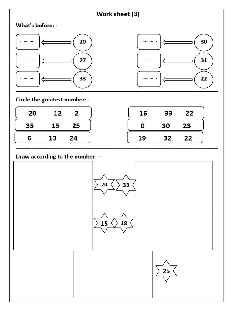 Work Sheet 3 | PDF