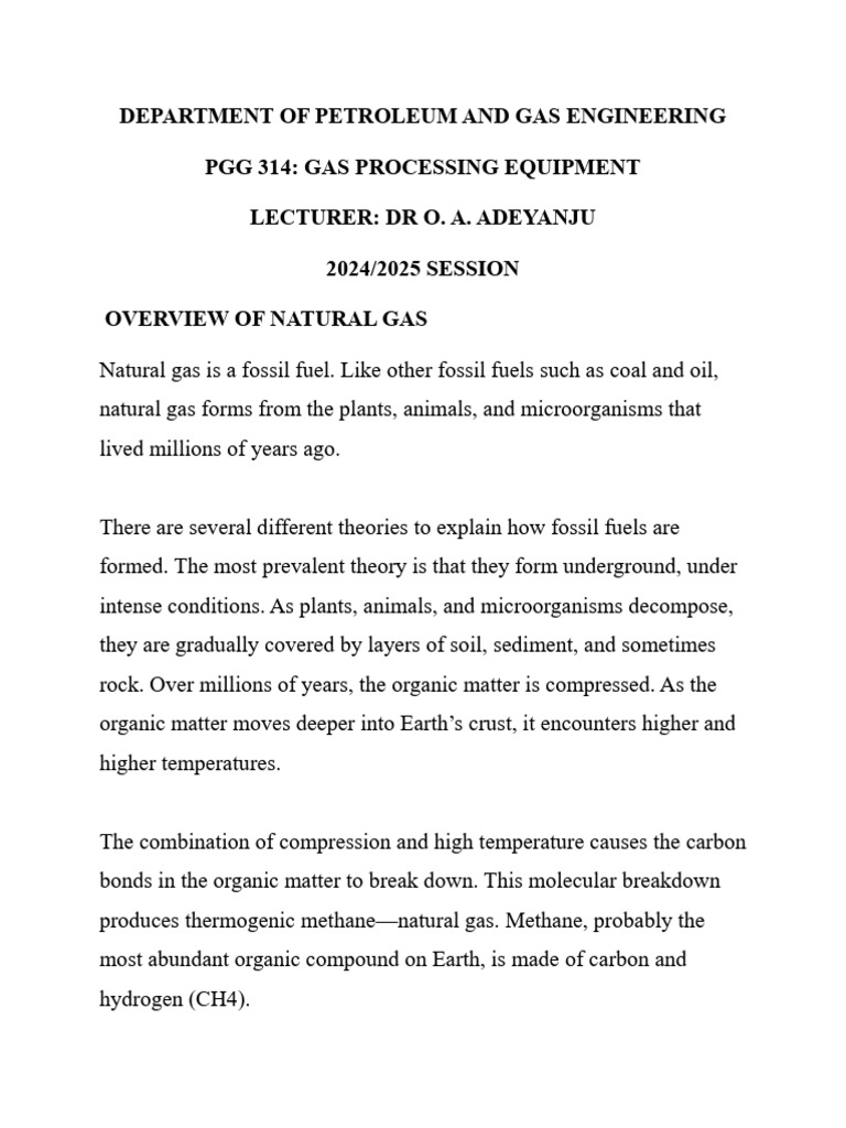 Natural Gas Processing Equipment Module 2 | PDF | Natural Gas | Gases