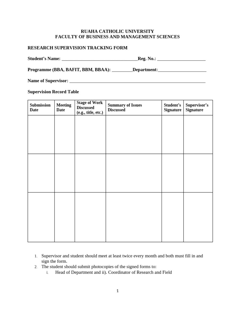 Tracking Form | PDF