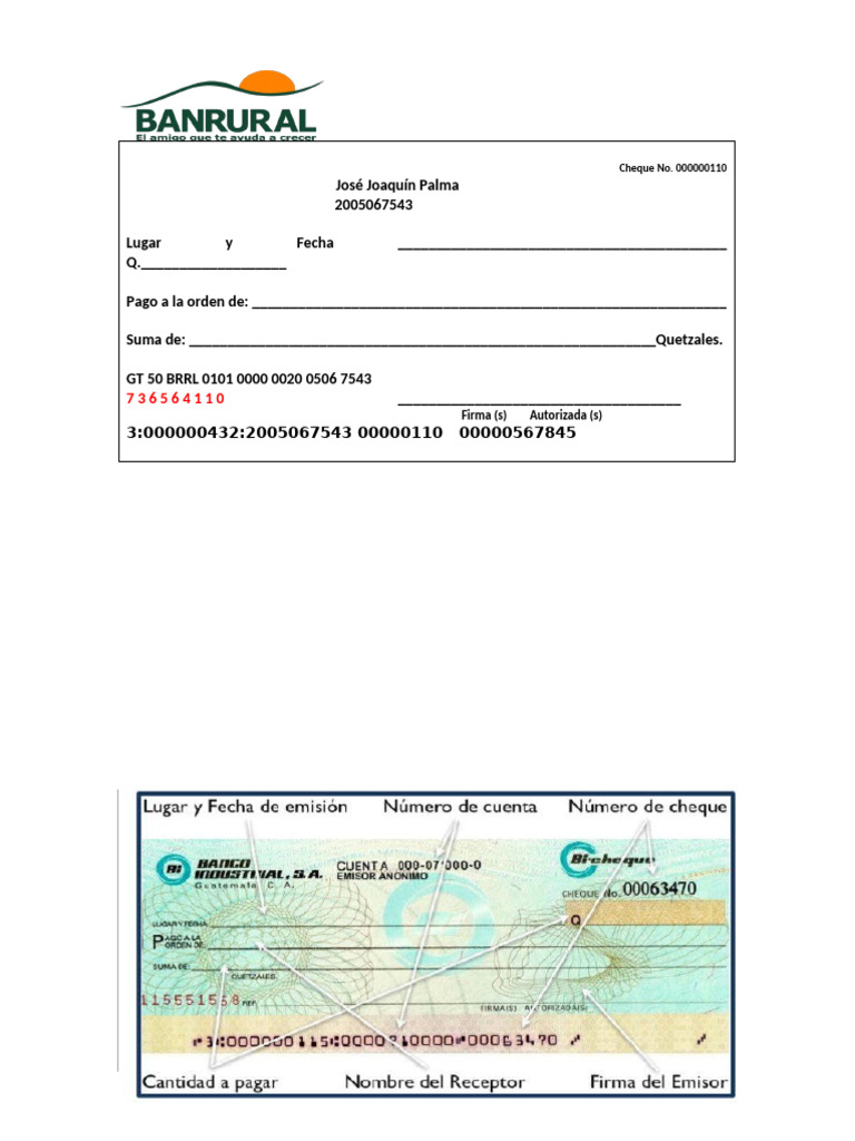 Formato de Cheque | PDF