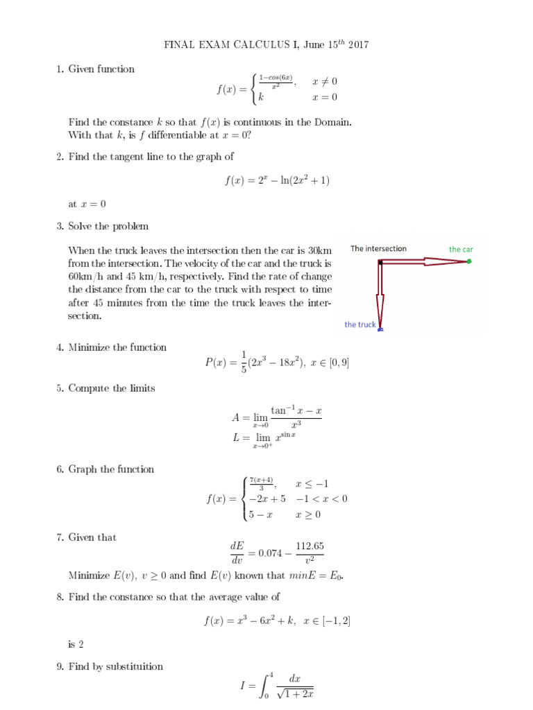 De Calculus1 Da Thi | PDF | Derivative | Function (Mathematics)
