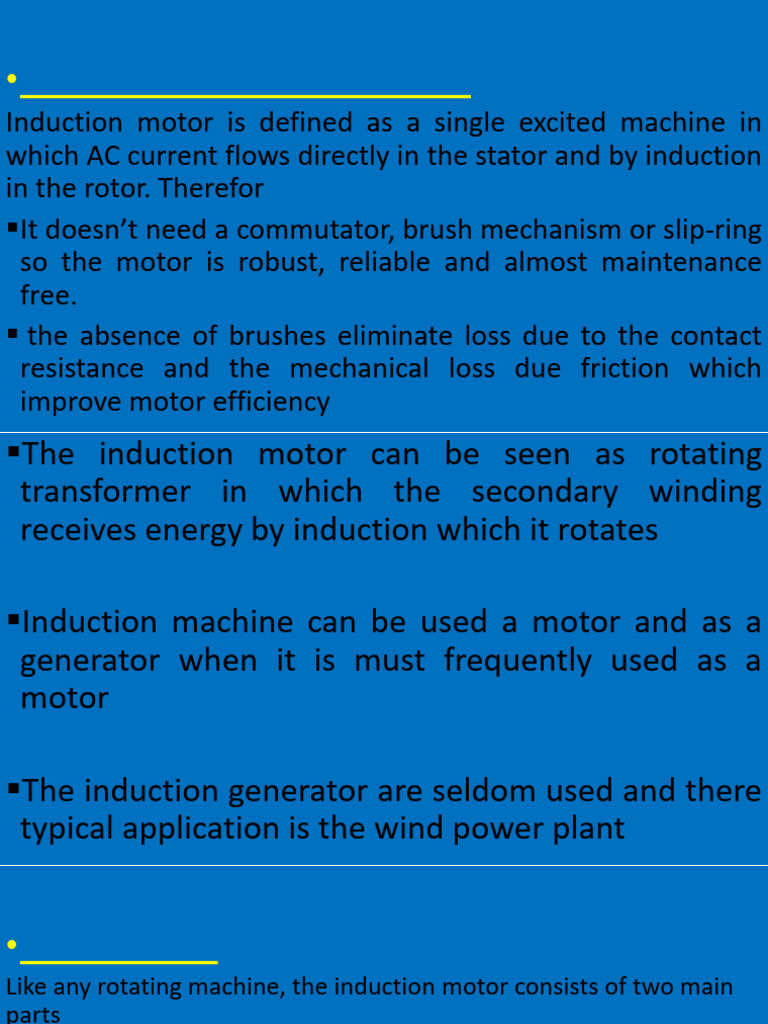 Lect 1 | PDF | Electric Motor | Electromagnetic Induction