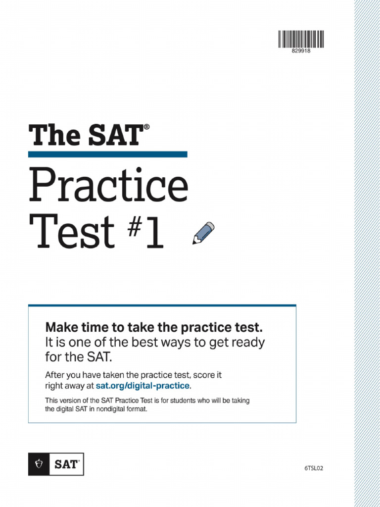SAT Practice Test #1 | PDF