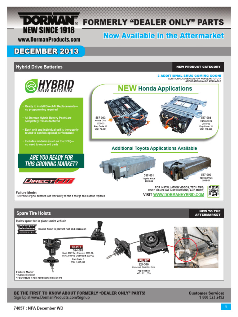 74857-Dec-NPA_WD | PDF | Hybrid Electric Vehicle | Dodge