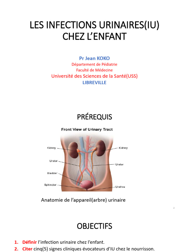 Les Infections Urinaires Chez L'enfant (Finale) Avec Compression — free download