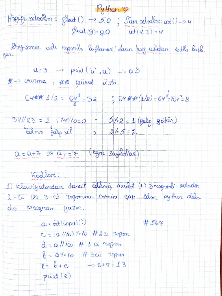 (Python) Kodlar | PDF