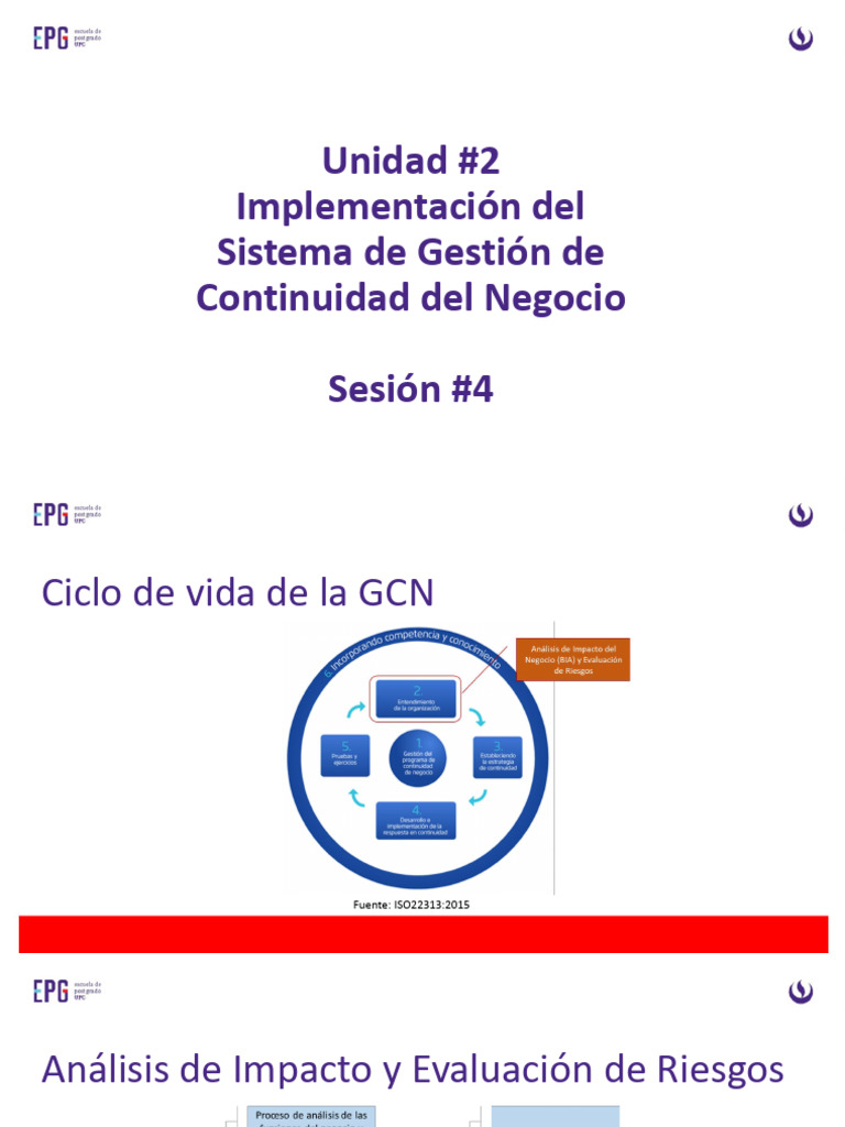 Implementación Del Sistema de Gestión de Continuidad Del Negocio | PDF ...