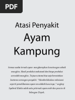 Atasi Penyakit Ayam Kampung