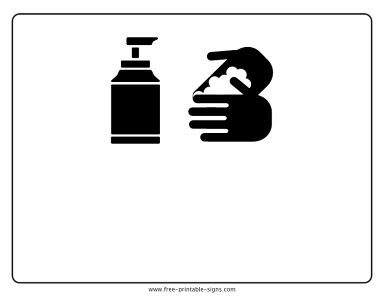 Please Sanitize Your Hands Sign | PDF