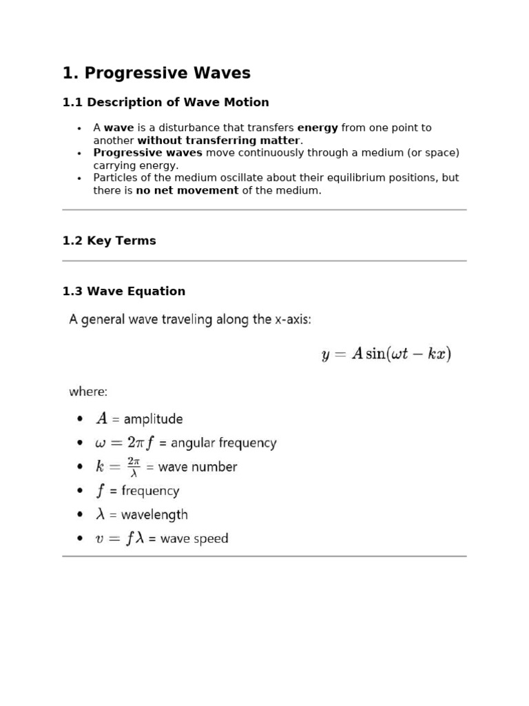 Physics Waves | PDF