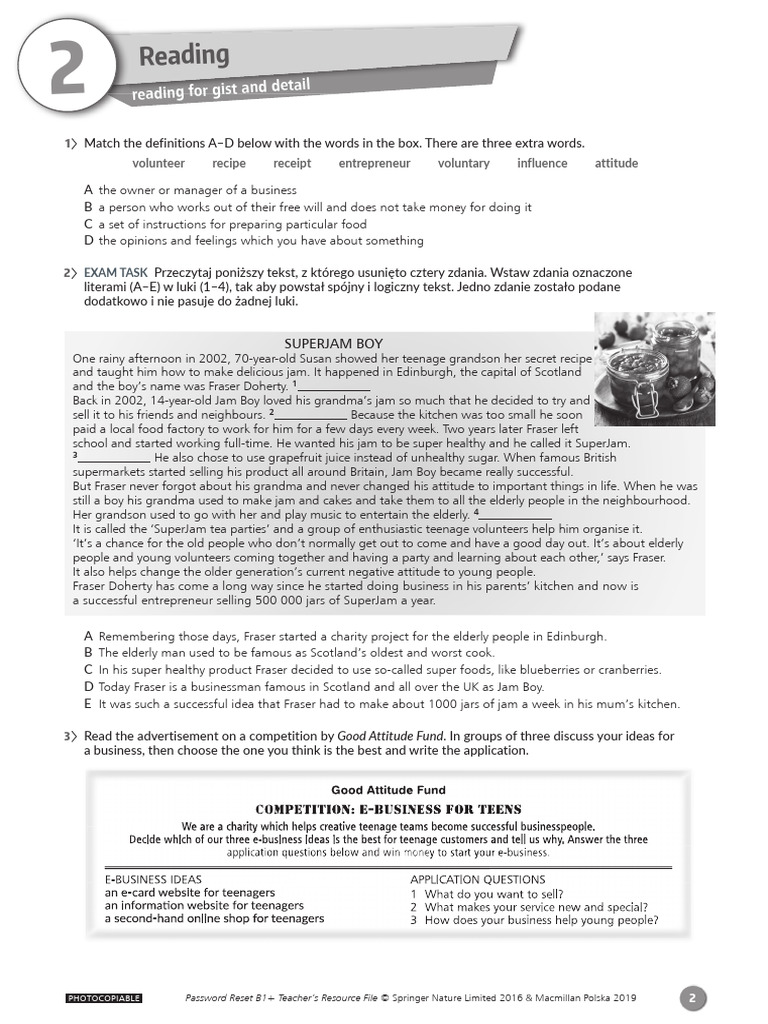 PR B1plus TRF Reading 2 | PDF
