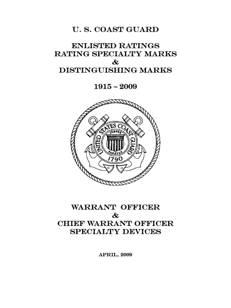 USCGRating Warrant Marks | PDF | Warrant Officer (United States ...