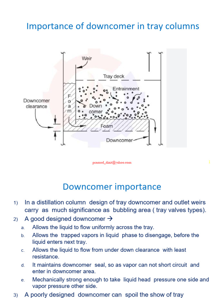 Do Not Ignore Tray Downcomer Designs | PDF | Liquids | Pressure