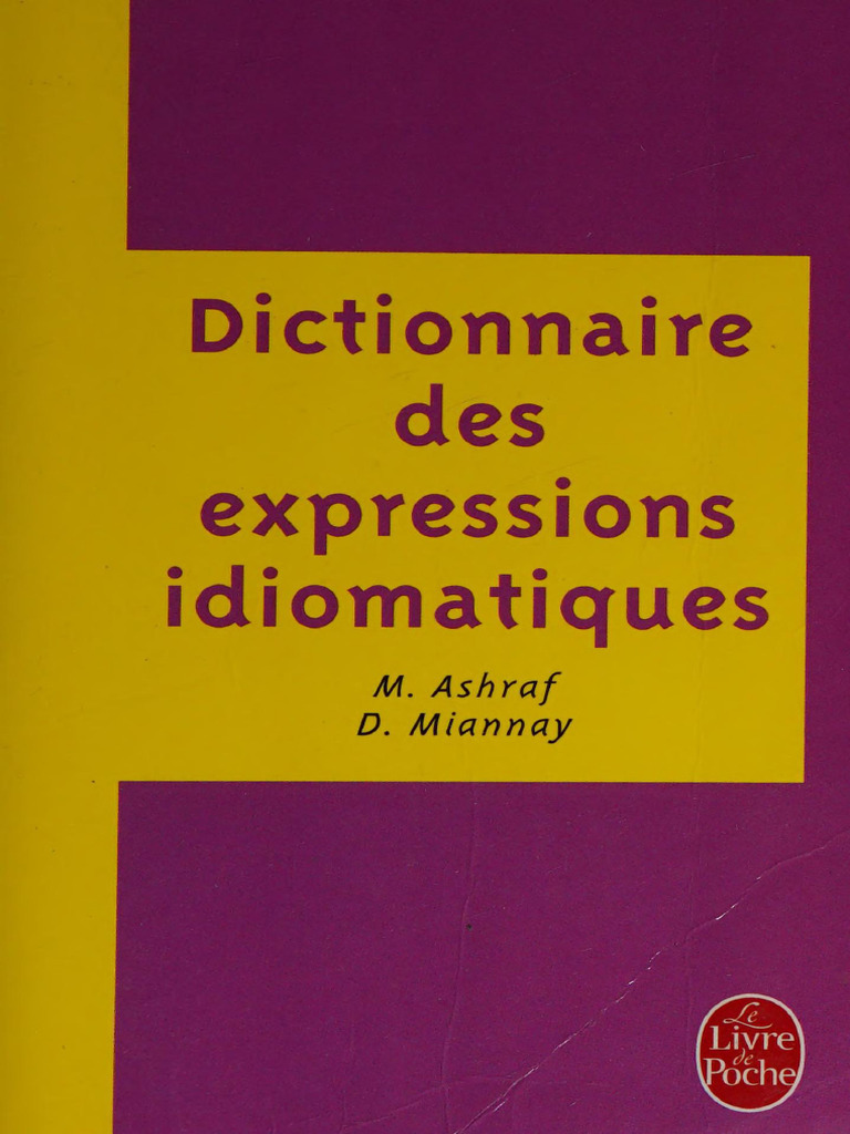 Dictionnaire Des Expressions | PDF | Genre grammatical | Nom (grammaire)