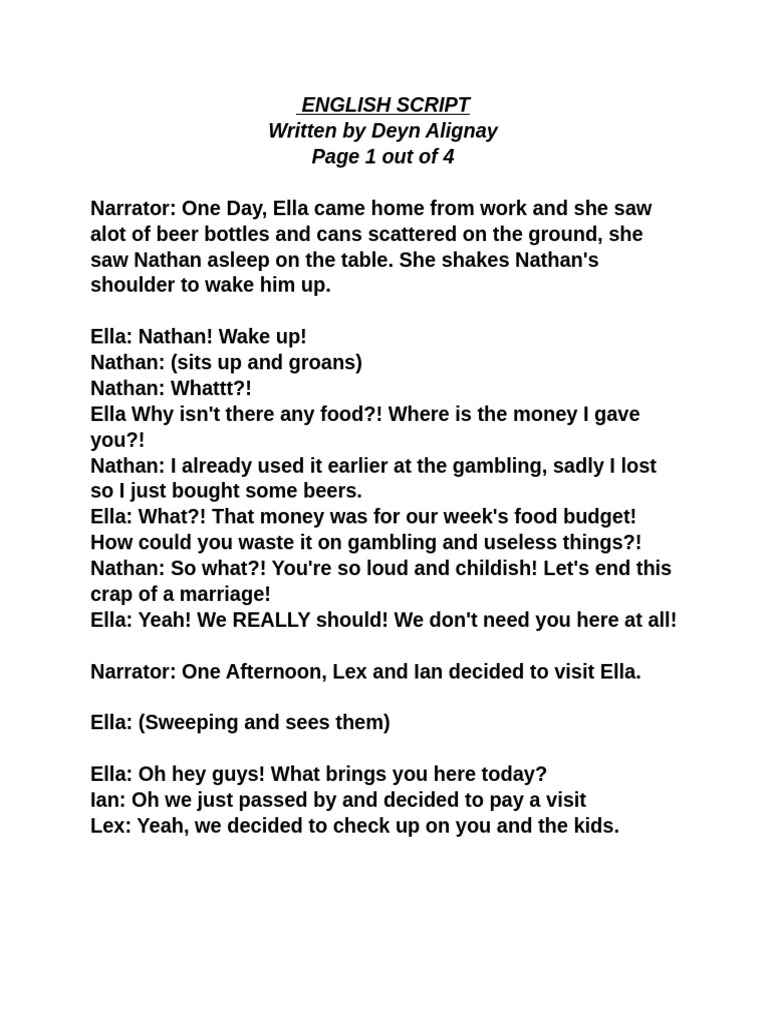 English Script | PDF