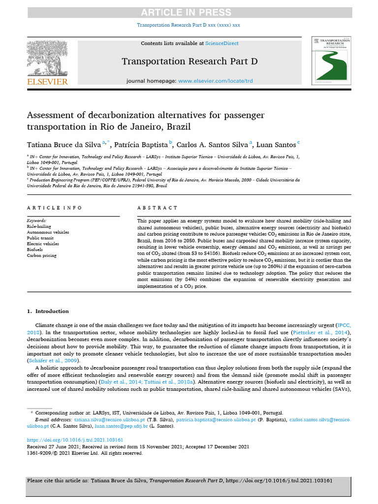 Assessment of decarbonization alternativ | PDF | Climate Change ...