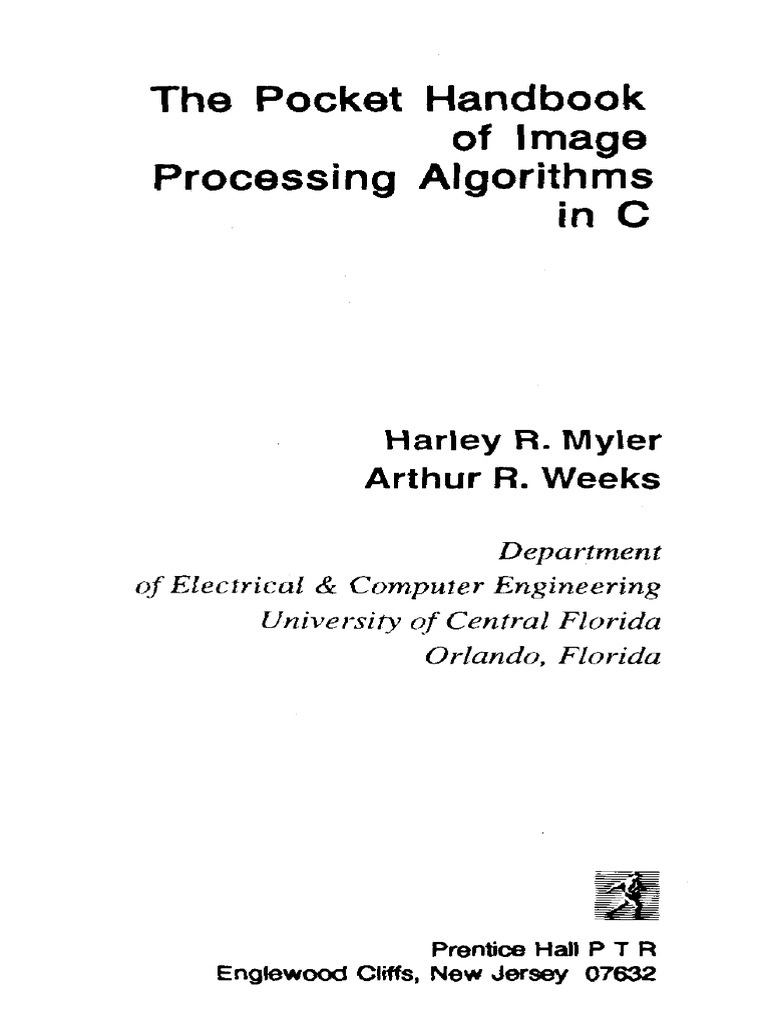 The Pocket Handbook of Image Processing Algorithms in C | PDF