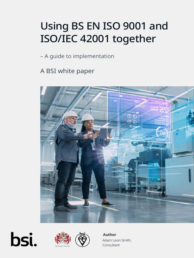 9001_42001_white_paper | PDF | Quality Management | Standardization