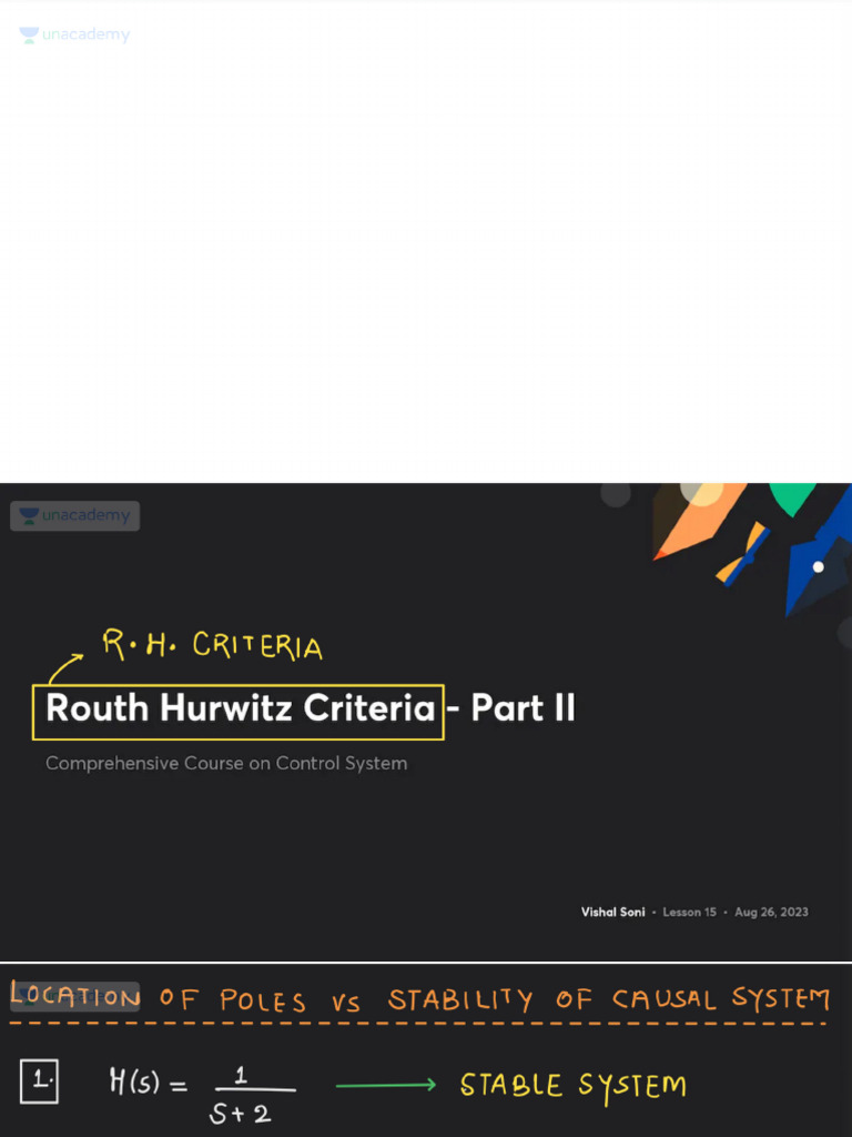 Routh Hurwitz Criteria Part II With Anno (2) | PDF