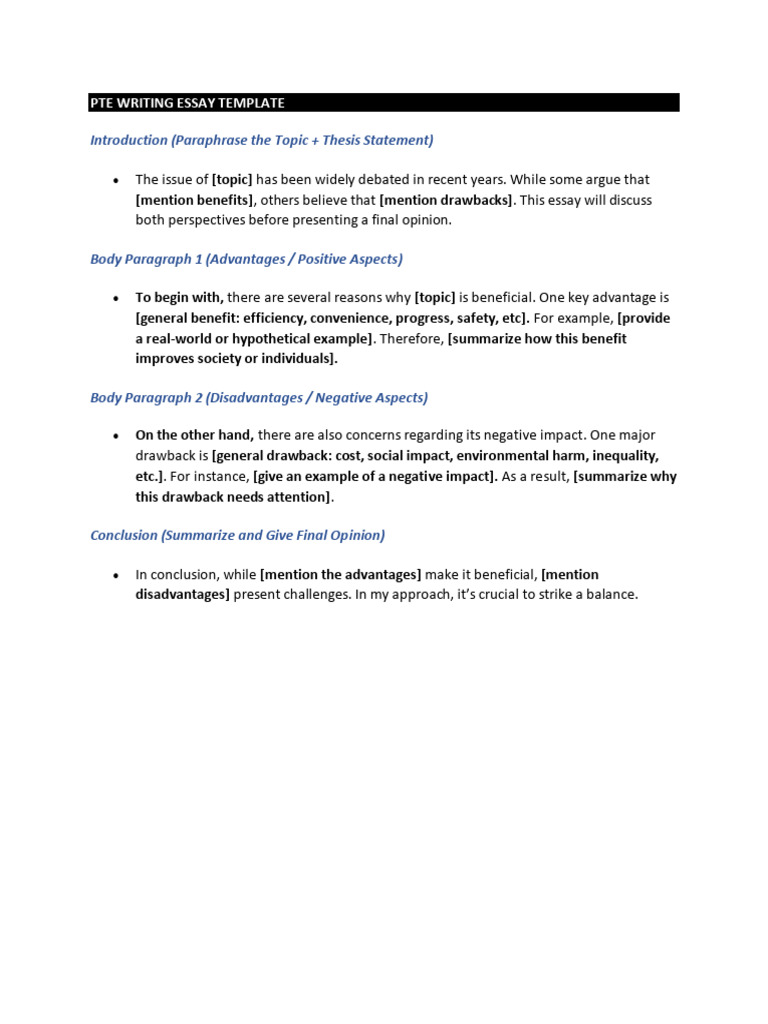 Pte Essay Sample Answer | PDF | Risk | Thought