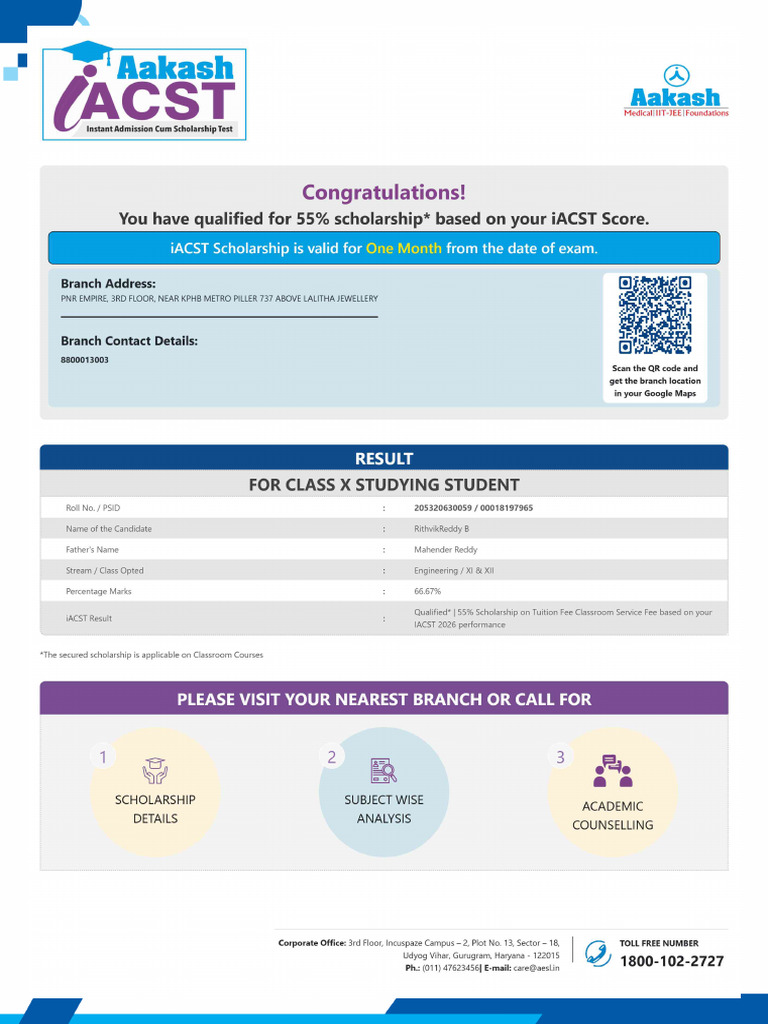 iACST Result | PDF